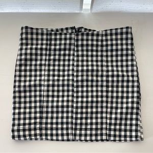 Free people gingham skirt